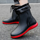 Xlzt Bottes de pluie à quatre saisons pour hommes Léger non glissa-tube à tube de pêche chaussures de pêche à bouche à cravate