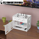 Router Storage Box Wireless WiFi Set-Top Box Optical Cat Lager Rack Wohnzimmer Draht und Verschlussbox, zweitschichtes kleines Desktop-Modell sowie Mobiltelefonständer