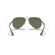 Rayban (Rayban) männliche und weibliche Pilot-Sonnenbrille Klassische, vielseitige trendige Sonnenbrille Urlaubsreise Brille Kröte RB3523 Gunmetal_Green Classic G-L