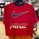 耐克（NIKE）短袖T恤女装2025夏季新款运动服针织透气圆领休闲上衣半袖 纯棉HF6291-687红色 S