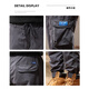 Jeep Spirit Jeep Pantalones de trabajo Men's Spring y Autumn Nuevos pantalones largos Pantalones de ocio para hombres Confort deportivos al aire libre más pantalones de troll de vellón A688 Camuflage gris (estilo de primavera y otoño) 32
