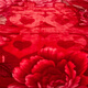 Jieliya Dahong Hochzeit Festival Winter verdickte warme Doppelschicht -Decke Single Double Decke Koralle Fleece Quilt 653 Dahong 150x200 cm ungefähr 4 Jin [Jin ist 0,5 kg]