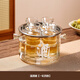 Huangsi wine warmer Chinese style heat-resistant glass yellow rice wine and white wine wine dispenser scalding wine pot and wine boiler can heat the wine warmer wine warmer one cylinder four pots