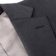 Blue Leopard (LAMPO) Wool All Season 130 Count Men's High-end Business Jacket Suit Sheep Wool Jacket Gray 48 (175/96) R