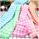Shantoulin Village Shanghai reine Baumwolle 1048 Sommer Mercury Handtuch Badegesicht Marke Handtuch Plaid Plaid dünner Streifen 1048 Mercury Handtuch zufällige verschiedene Farben 84x35m