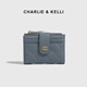 CHARLIE&KELLI CK brand bag women's bag 2025 new simple women's wallet versatile compact wallet birthday gift for women black