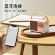 Neuer schwerer Bass hoher Soundqualität langer Akkulaufzeit Bluetooth -Lautsprecher Mini Retro tragbare Audio USB -Festplatte TF Kassette FM Wireless Bluetooth -Lautsprecher geeignet für Apple Huawei Vivo C210 [White]