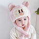 Disney Baby Hut Baby-Ohrschutz Herbst und Winter warme Frauen süßer winddes Ohrschutz Baby Dicke Plüschhut MX761-Gelbe 6 Monate bis 3 Jahre alt (46-50 cm)