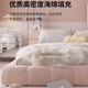 Yongtong bed cream style pink puff bed 2*2.2 meters double bed master bedroom queen bed wedding bed technology velvet bed storage bed puff bed upgraded 15 cm steel wood bed board 1.5*2 meters