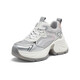 
Best 24 summer fashion trend dad shoes thick sole women's casual shoes A6193BM4 silver/pink 38