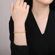 Saturday Fu Gu method gold bracelet for women simple pure gold 999 bracelet priced at AA106728 about 8.98g 58mm gift