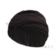 Zailu swimming cap fabric swimming cap for women with long hair that does not tie the head, cute Japanese style showing face, small enlarged head circumference, black trendy cloth, black hat + earplugs and nose clip set