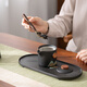 Su's ceramic tea set accessories tea ceremony hand-painted six gentlemen solid wood tea clip cup clip