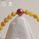 Potala Palace Beeswax Cinnabar Bracelet for Men and Women Amber Ball Beads Wenwan Bracelet Single Circle Snake Year High-end Beaded Birthday Gift Beeswax Cinnabar Bracelet