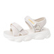 
Huili women's shoes summer new style casual sandals for women with thick sole sports beach shoes for women 1449 beige 37