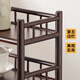Le Shengtu tea cup holder tea table ornaments tea set storage rack Kung Fu tea set rack Chinese style small Bogu rack LC553
