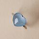 Core Fragrance Ocean Heart Natural Aquamarine Ring Sweet and Cute Small Fresh Heart-Shaped Crystal Lucky Blessing Stone Five Elements Hydrating