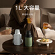Xiaomi big belly thermos cup, outdoor thermos kettle, double drink cold cup, 316L portable water cup, olive green 1L