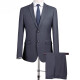 Jeep (Jeep) Traje de lana de lana de mediana edad para hombres Profesional de negocios Formal de vestimenta de ropa (Modelo 17): ZYXF16837 Navy (doble hendidura 46 (165/84a)