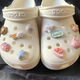 Oin cartoon hole shoes accessories crocs shoe flower suitable for Crocs decorative shoes buckle accessories Zhibixing cross children transparent small animals [10 pieces set]