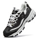 Skechers 10th anniversary panda shoes for women in autumn and winter thick-soled diamond commemorative dad shoes 12241 12241-BKW 36.5