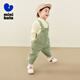 Mini Bala Warm Loose Pants for Boys and Girls Autumn Soft Corduroy Baby Overalls Trousers