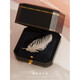 QUAMERA light luxury feather full diamond brooch high-end corsage women's suit cheongsam design niche boutique brooch