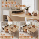 Mesa de comedor de la isla Yajuxuan Integrada Modern Simple Cream Style Home retráctil retráctil Mesa de comedor acrílico Caterpillar Silla de comedor* 2 (1047p) Mesa de comedor de la isla multifuncional retráctil integrada