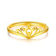 Saturday Fortune Pure Gold 999 Crown Gold Ring Girl Birthday Gift Price AB012117 Live No. 14 About 2.08g