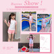 Youyyou Children's Maignon de Big Big Children Girl Split Sun Sun Protection Swimsuit Girl Syer Syer Syer Five-Piece Set 32024 Pink 4xl