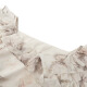 
S.DEER San Dior Summer Women's Fashion V-neck Ruffle Printed Mesh Waist Dress S242Z1289 Pink Brown/39 S (160)