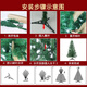 Abaoli Christmas tree home package encrypted diy luminous large ornaments shopping mall store ins Christmas decoration 180cm