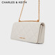 CHARLES/KEITH Diamond Chain Small Square Wallet Bag Women's Bag Birthday Gifts Gifts to Girlfriend CK6-10680924