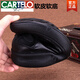 卡帝乐鳄鱼（CARTELO）真皮男士皮鞋单层牛皮软皮软底商务休闲皮鞋头层牛皮系带男鞋 黑色  9912 41