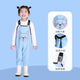 OLOEY one-piece waders for children to play in the water, kindergarten waterproof clothes for catching the sea, equipment for baby to catch fish, wading rain pants for the beach, Maca powder - bunny pocket - children's overalls 24 - shoe inner length 15cm