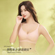 
Odifen women's underwear for women in summer, traceless breathable and steel ringless bra soft support, secondary breasts, anti-sagging and gathering bra, white + skin L (100-120Jin[Jin equals 0.5 kg])