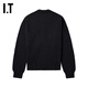 PLAY COMME DES GARCONS CDG IT 川久保玲情侣款圆领羊毛针织开衫 BKX/黑色 M