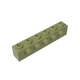 
Domestic building block parts 1x6 5-hole brick compatible 3894 small particle MOC plug-in parts Light gray 5 pieces