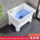 Mop pool balcony small ceramic wash mop pool mop pool household bathroom square automatic drain 36 cm manual high faucet anti-blocking