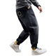 
Fei Shimi Autumn New Fashion Brand Elastic Small Foot Jeans Fat Loose and All-Match Pants Elastic Waist Fat Pants 300 Jin [Jin equals 0.5 kg] Black 9905 XL 1 (130-150 Jin [Jin equals 0.5 kg])