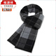Hengyuanxiang scarf for middle-aged and elderly men winter plaid warm wool thickened scarf for the elderly men's dad gift winter style TYMK-02