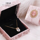 Grenzüberschreitender Samt Rosa Retro Frauen Schmuckschachtel Halskette Schmuck Aufbewahrungsbox Geschenkbox Verpackungsschachtel vertikaler geprägter Handpapierbeutel 12157cm Pink