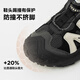 Zapatillas de zapatillas para niños zuoxi boys 2025 nuevo botón de malla funcional transpirable stream rastreando zapatos negros 31