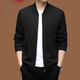GABBANIE new high-end men's jacket baseball collar business casual jacket for young and middle-aged people 1526 black M 170 (recommended 100-120 Jin Jin equals 0.5 kg)