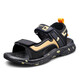 2025 New Children's Shoes Summer Boys' Sandals Anti-Slip Soft Sole Children's Beach Shoes Boys' Shoes Medium and Large Children 199 Gold 32