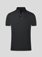 Feller Vanchi Pure Cotton Cottom Forteced Fot Fot Shirt Men's Men's Summer Madery вышита без маркировки в воздухопроницаемом шелковом шелковом футболке для полосатого лацката Men's Polo Polo T5008# Black 2xl (рекомендуется 150-165 JIN [JIN равно 0,5 кг]))