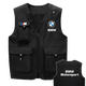 Huili's riding vest motorcycle motorcycle reflective vest modified Mercedes-Benz and BMW work clothes safety work clothes printing customization black BMW logo1 M110125Jin Jin equals 0.5 kg