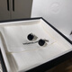 Montblanc Montblanc Montblanc Class Series Black Achate Steel Herrenmanschettenknöpfe reine schwarze Klasse Manschettenknöpfe