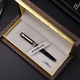 
1078 Fountain Pen for Business Office Men's Fountain Pen Ink Pen Student Practice Hard Pen Calligraphy Black (9901 Ink Gift Box) 0.5mm (Mingtip Straight-Head Pen) Standard Mingtip