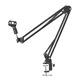 Neutral optical cable desktop clip-on microphone stand 35 models foldable 360-degree adjustable live recording cantilever microphone stand 35 models cantilever stand (microphone clip